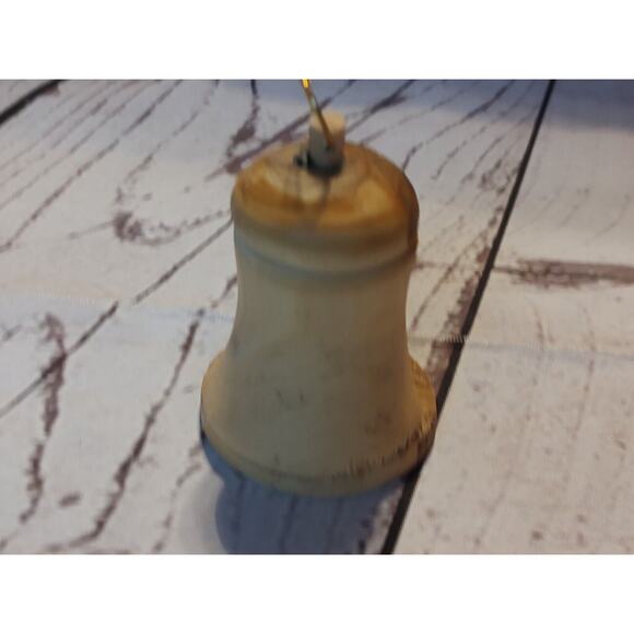 Olive Wood Bell Nativity Scene Christmas tree Ornament hand Carved - Picture 6 of 8